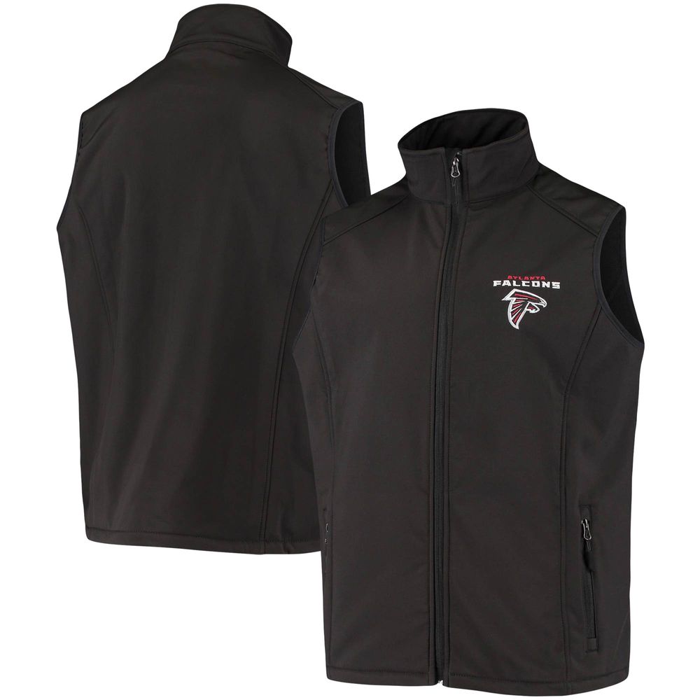 Men's Dunbrooke Black Atlanta Falcons Circle Archer Softshell Full-Zip Vest