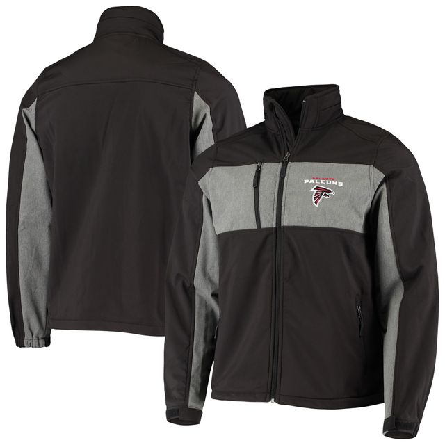 Blouson à glissière entièrement zippé Dunbrooke Atlanta Falcons Circle Zephyr pour hommes, noir