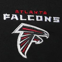 Pull à capuche entièrement zippé doublure thermique Atlanta Falcons Craftsman Dunbrooke pour hommes, noir