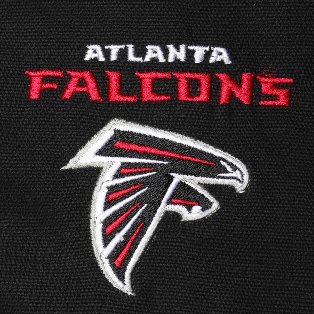 Veste à capuche en toile de coton Dakota Falcons d'Atlanta Dunbrooke noire pour hommes