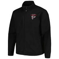 Men's Dunbrooke Black Atlanta Falcons Journey Workwear Tri-Blend Full-Zip Jacket