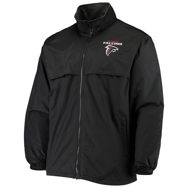 Blouson en molleton entièrement zippé Dunbrooke Atlanta Falcons Triumph pour hommes, noir