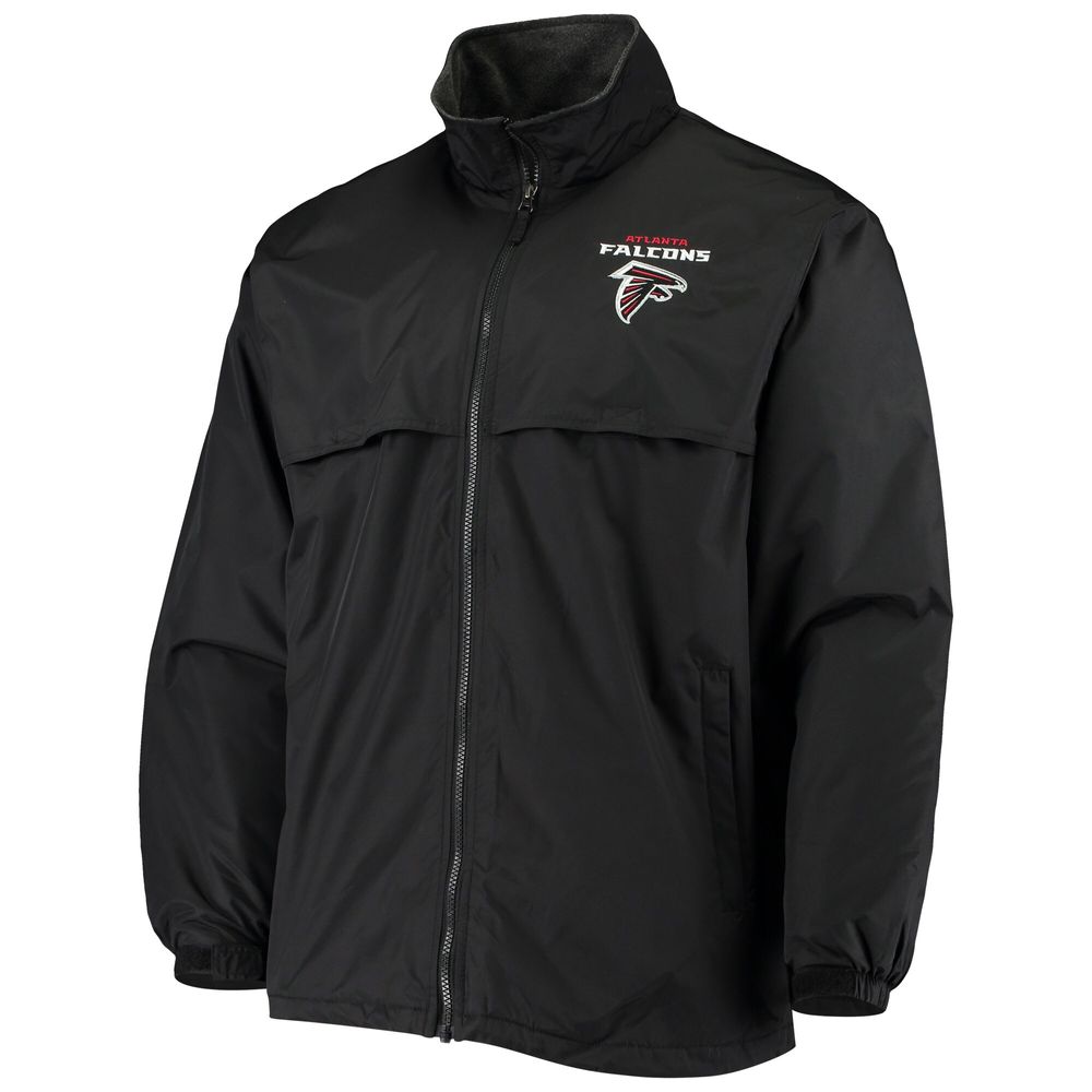 Men's Dunbrooke Black Atlanta Falcons Triumph Fleece Full-Zip Jacket