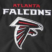 Men's Dunbrooke Black Atlanta Falcons Triumph Fleece Full-Zip Jacket