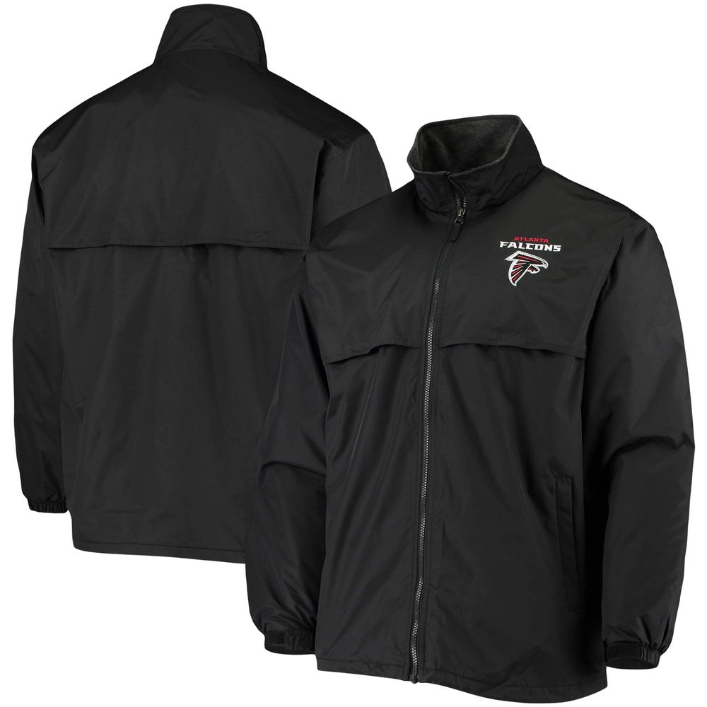 Men's Dunbrooke Black Atlanta Falcons Triumph Fleece Full-Zip Jacket