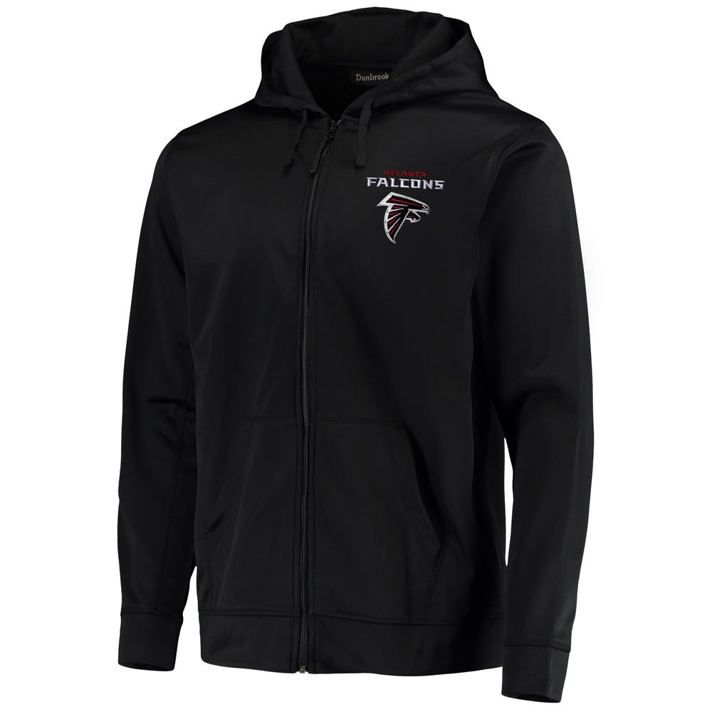 Men's Dunbrooke Black Atlanta Falcons Trophy Fleece Full-Zip Hoodie