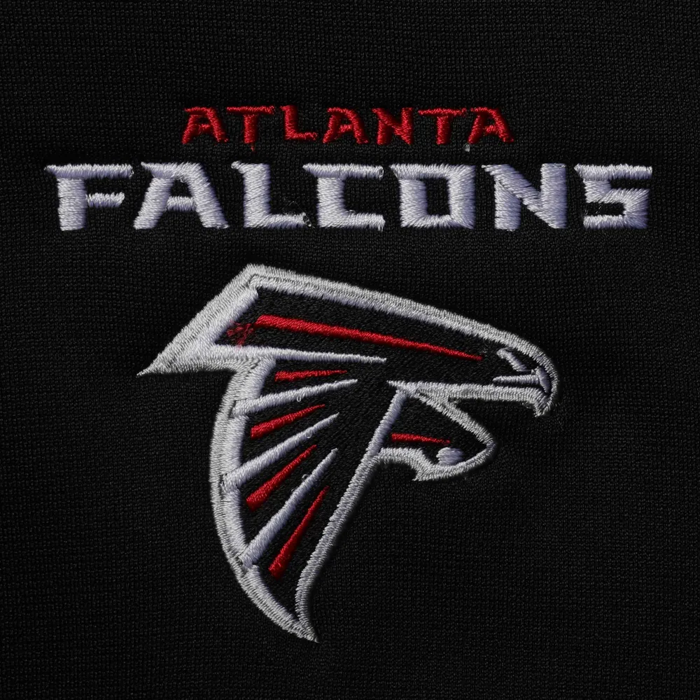Men's Dunbrooke Black Atlanta Falcons Trophy Fleece Full-Zip Hoodie