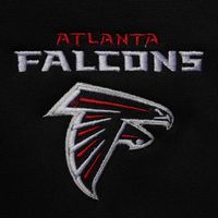 Men's Dunbrooke Black Atlanta Falcons Trophy Fleece Full-Zip Hoodie