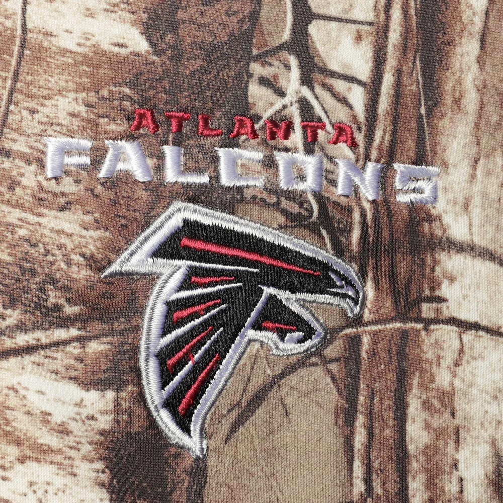 Men's Dunbrooke Realtree Camo Atlanta Falcons Trophy Tech Fleece Full-Zip Hoodie