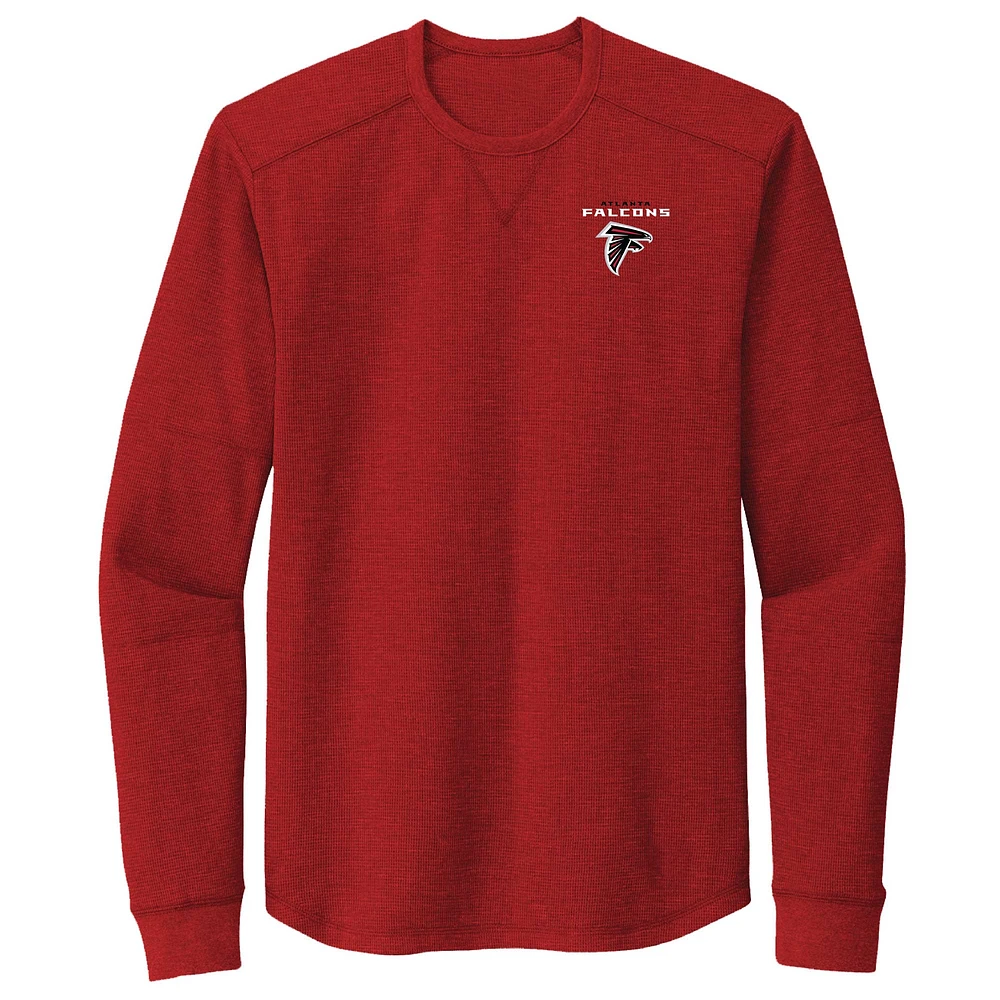 T-shirt thermique à manches longues Cavalier des Atlanta Falcons de Dunbrooke pour hommes, rouge