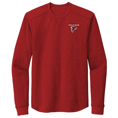 T-shirt thermique à manches longues Cavalier des Atlanta Falcons de Dunbrooke pour hommes, rouge