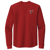 T-shirt thermique à manches longues Cavalier des Atlanta Falcons de Dunbrooke pour hommes, rouge