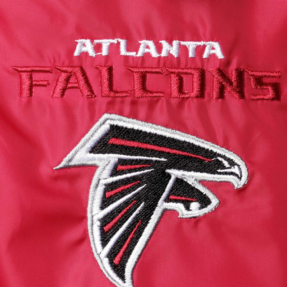 Men's Dunbrooke Red Atlanta Falcons Coaches Classic Raglan Full-Snap Windbreaker Jacket