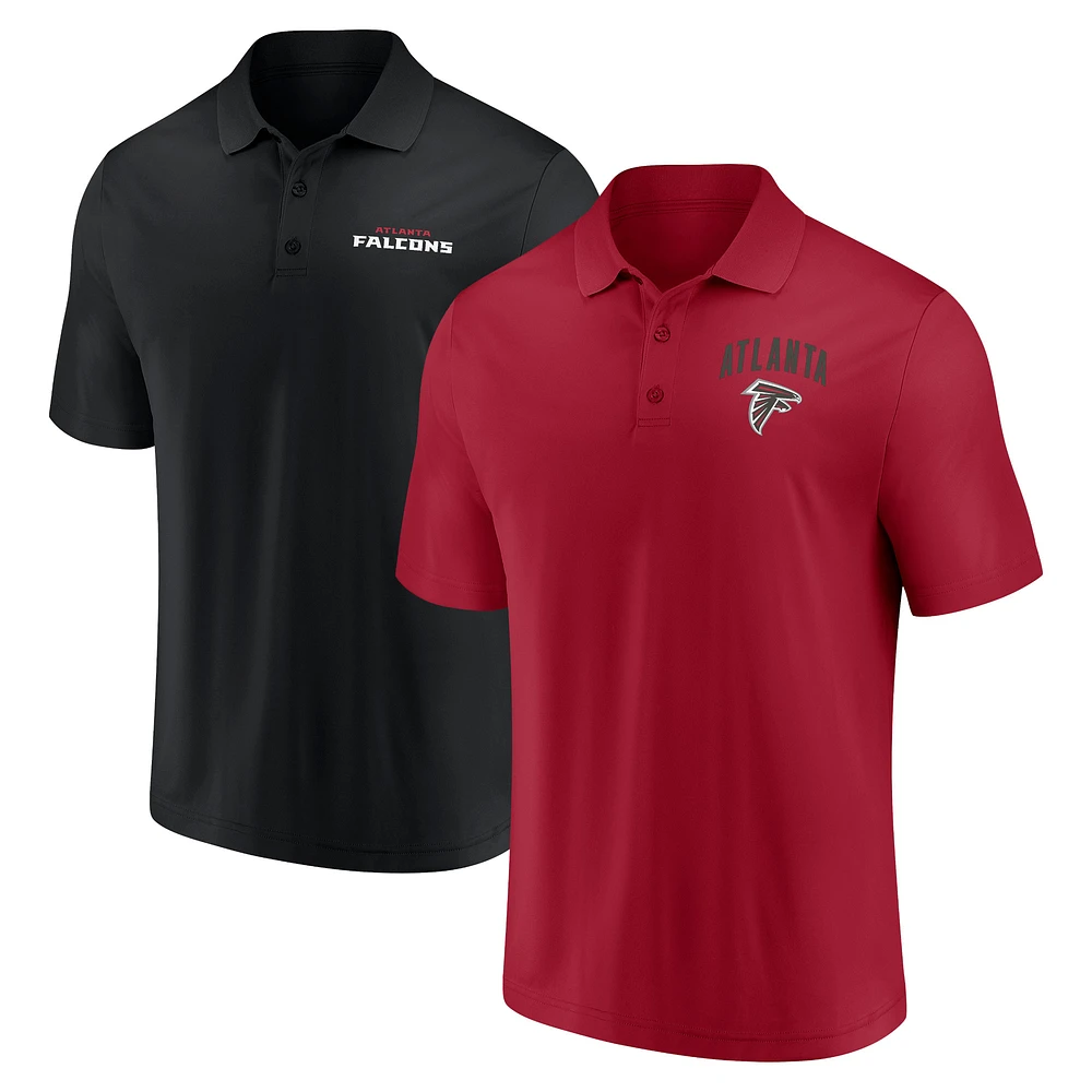 Men's Fanatics Atlanta Falcons Lockup Two-Pack Polo Set