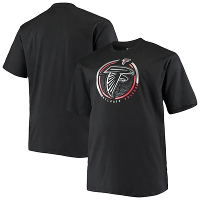 Men's Fanatics Black Atlanta Falcons Big & Tall Color Pop T-Shirt