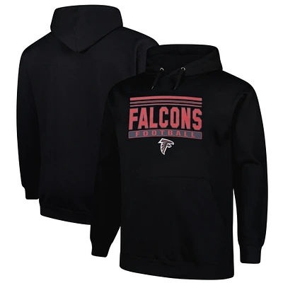 Sweat à capuche noir Fanatics Atlanta Falcons Big & Tall Pop pour hommes