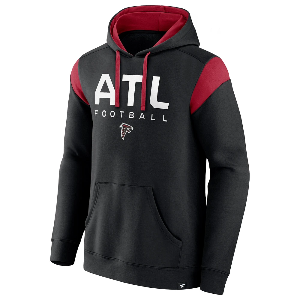 Men's Fanatics Black Atlanta Falcons Call The Shot Pullover Hoodie