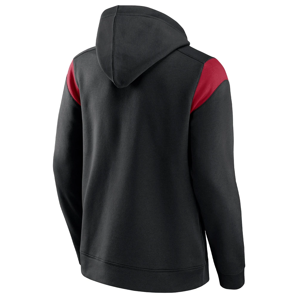 Men's Fanatics Black Atlanta Falcons Call The Shot Pullover Hoodie