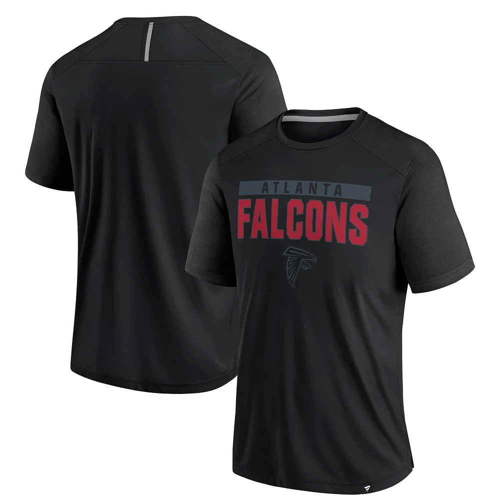 T-shirt noir Atlanta Falcons Defender Blackout pour homme