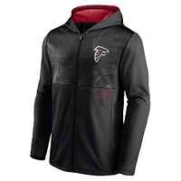 Veste à capuche et fermeture éclair complète Atlanta Falcons Defender pour homme de marque Fanatics noire