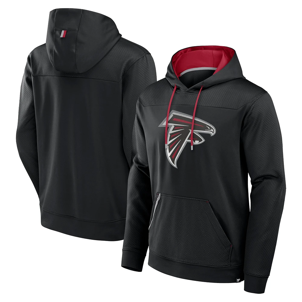 Men's Fanatics Black Atlanta Falcons Defender Pullover Hoodie