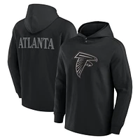 T-shirt à capuche manches longues noir Atlanta Falcons Elements Blaze Tri-Blend pour hommes Fanatics