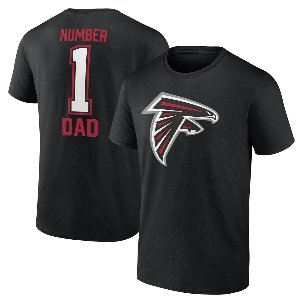 Men's Fanatics Black Atlanta Falcons Father's Day T-Shirt