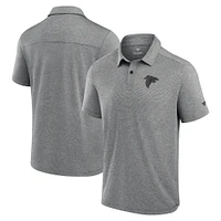 Polo noir Fanatics Front Office Tech des Falcons d'Atlanta pour hommes