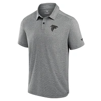 Polo noir Fanatics Front Office Tech des Falcons d'Atlanta pour hommes