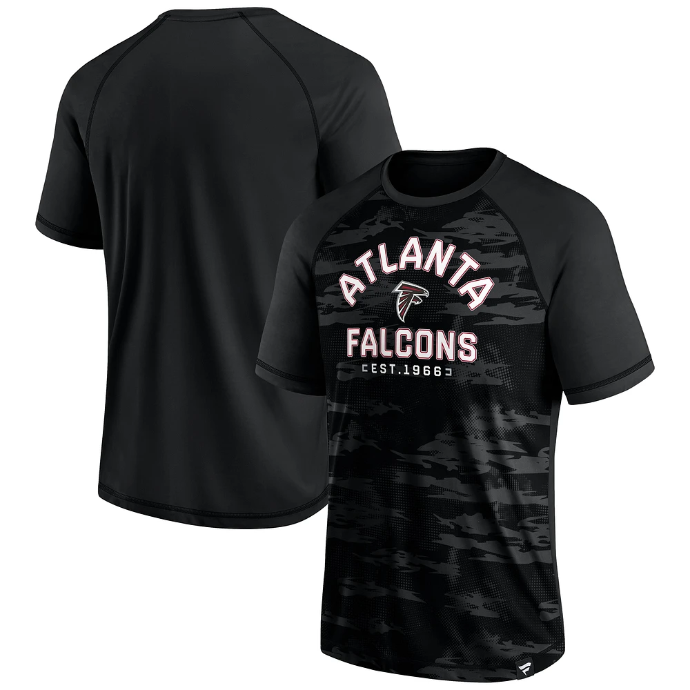 T-shirt raglan Hail Mary pour hommes, noir, Atlanta Falcons Fanatics