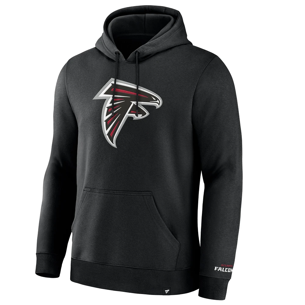 Sweat à capuche en polaire noir Atlanta Falcons Legacy pour homme Fanatics