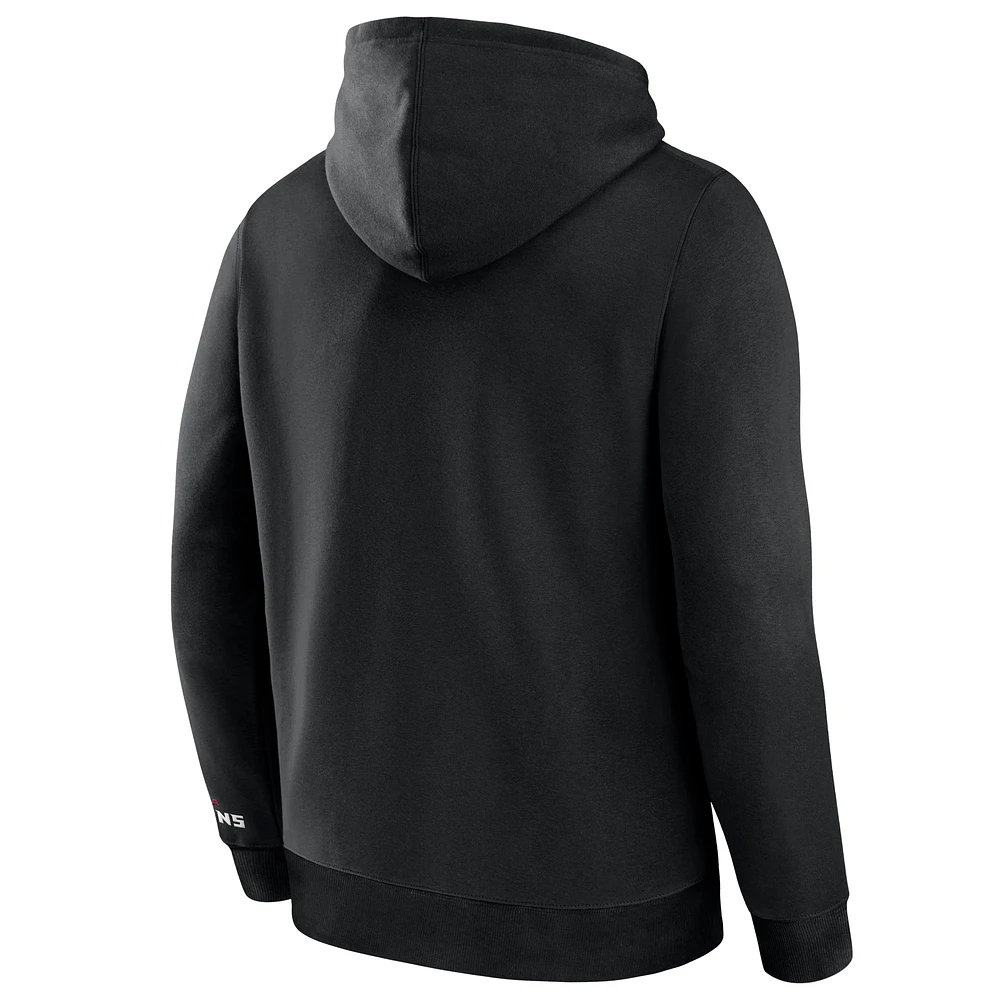 Sweat à capuche en polaire noir Atlanta Falcons Legacy pour homme Fanatics