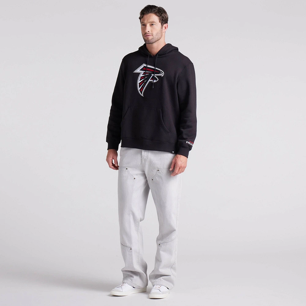 Sweat à capuche en polaire noir Atlanta Falcons Legacy pour homme Fanatics