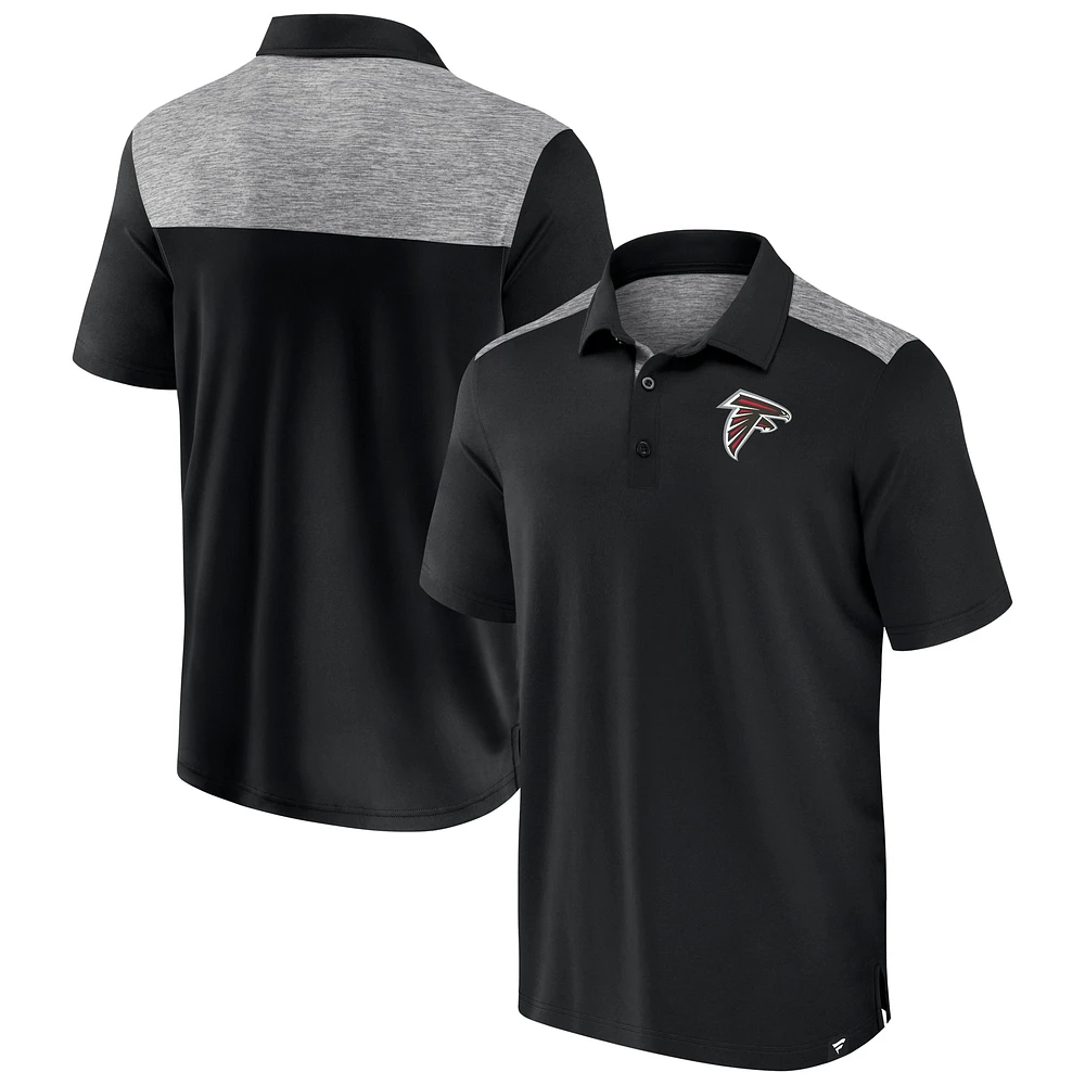 Polo Fanatics noir pour homme des Falcons d'Atlanta Long Shot