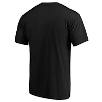 T-shirt noir avec logo principal des Falcons d'Atlanta Fanatics pour hommes