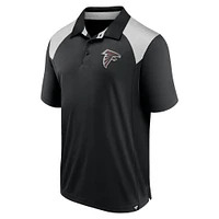 Polo primaire noir des Atlanta Falcons Fanatics pour hommes