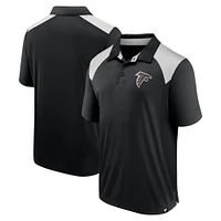 Polo primaire noir des Atlanta Falcons Fanatics pour hommes