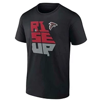 T-shirt noir pour homme Atlanta Falcons Rise Up Fanatics