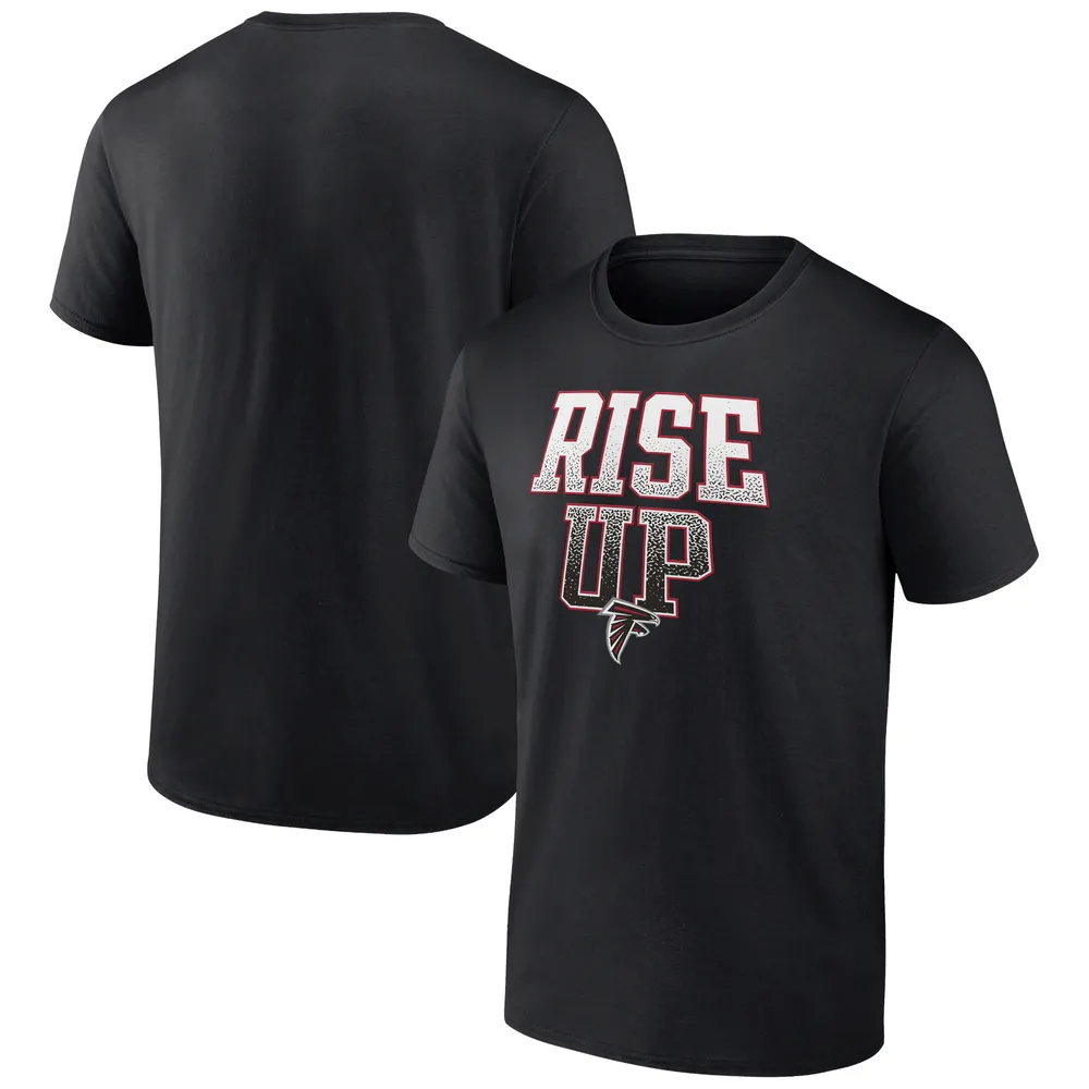 Lids Atlanta Falcons Fanatics Branded Big & Tall Rise Up Statement T-Shirt  - Black