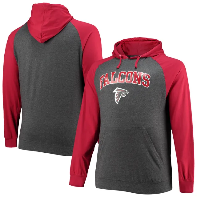 Fanatics Branded Men's Heather Gray Arizona Cardinals Big & Tall Fleece  Raglan Full-Zip Hoodie Jacket