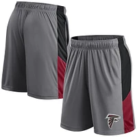 Short gris avec logo principal des Atlanta Falcons Fanatics pour hommes