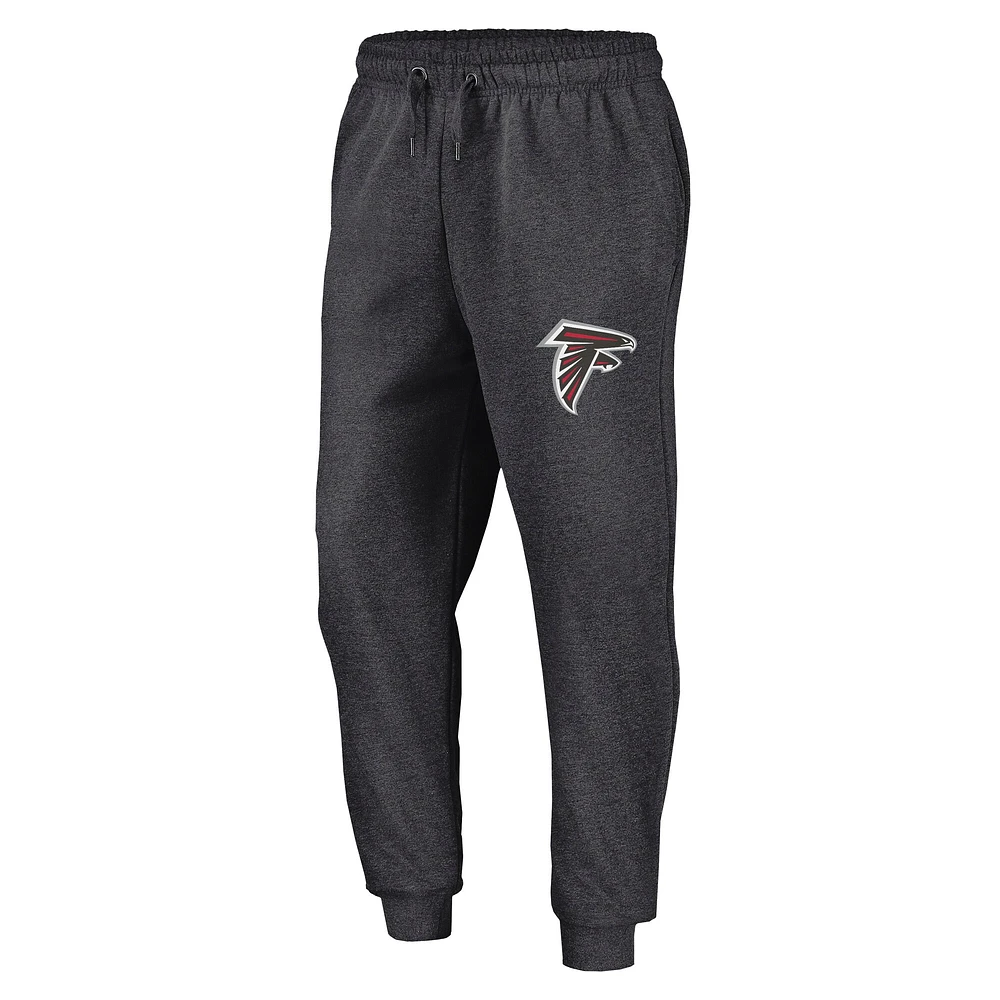 Men's Fanatics  Heather Charcoal Atlanta Falcons Boost Fleece Joggers