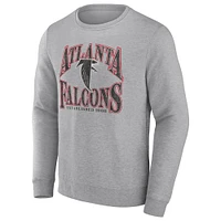 Men's Fanatics Heathered Charcoal Atlanta Falcons Playability Pullover Sweatshirt