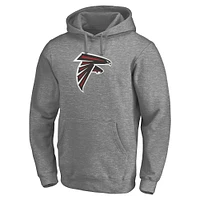 Men's Fanatics Heathered Gray Atlanta Falcons Big & Tall Primary Logo Pullover Hoodie