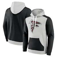 Sweat à capuche en polaire Fanatics pour hommes, argent/noir, Atlanta Falcons Big & Tall Team
