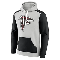 Sweat à capuche en polaire Fanatics pour hommes, argent/noir, Atlanta Falcons Big & Tall Team