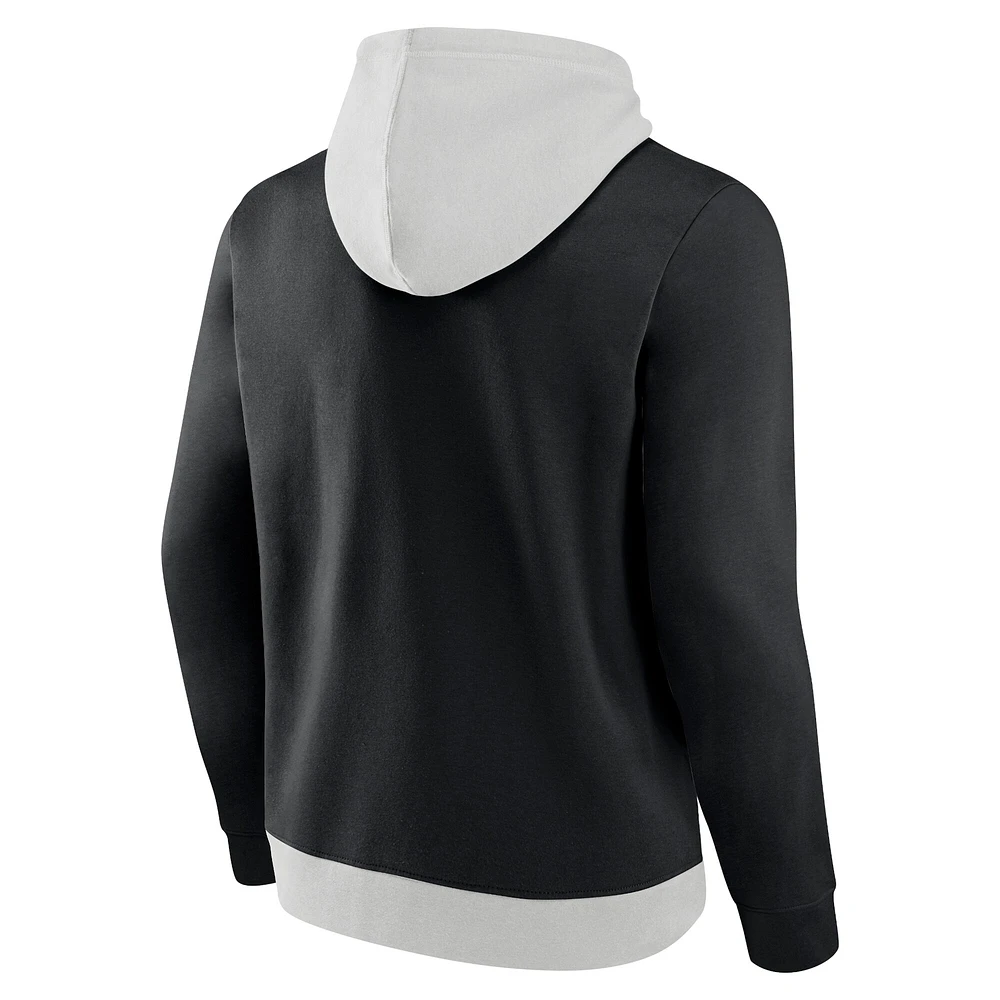 Sweat à capuche en polaire Fanatics pour hommes, argent/noir, Atlanta Falcons Big & Tall Team