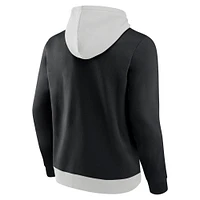 Sweat à capuche en polaire Fanatics pour hommes, argent/noir, Atlanta Falcons Big & Tall Team