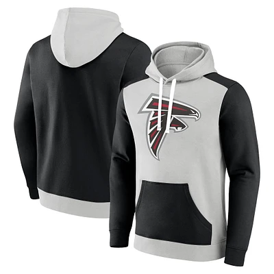 Sweat à capuche en polaire Fanatics pour hommes, argent/noir, Atlanta Falcons Big & Tall Team