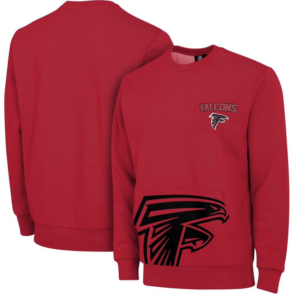 Men's FOCO Red Atlanta Falcons Pocket - Pullover Sweater